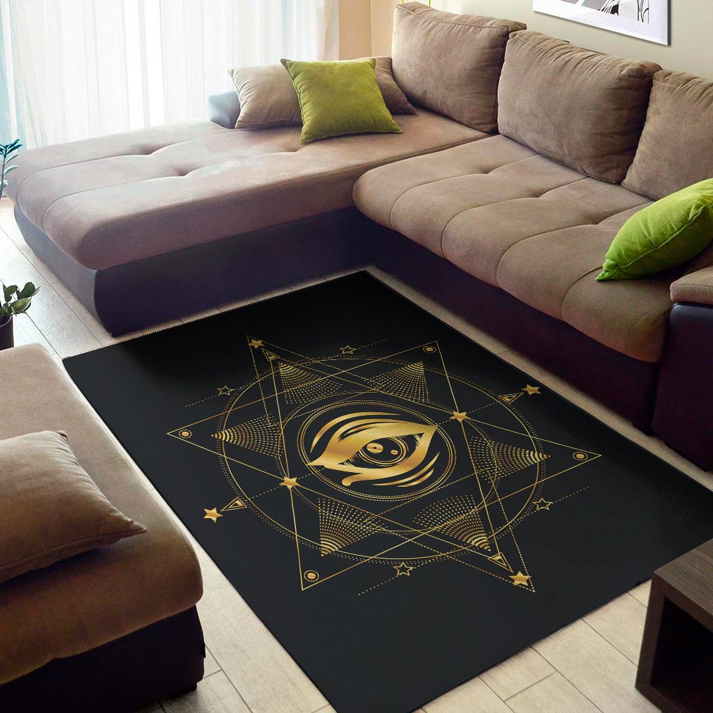 Geometric Eye of Providence Print Area Rug Floor Decor geometric eye of providence print area rug floor decor 5265