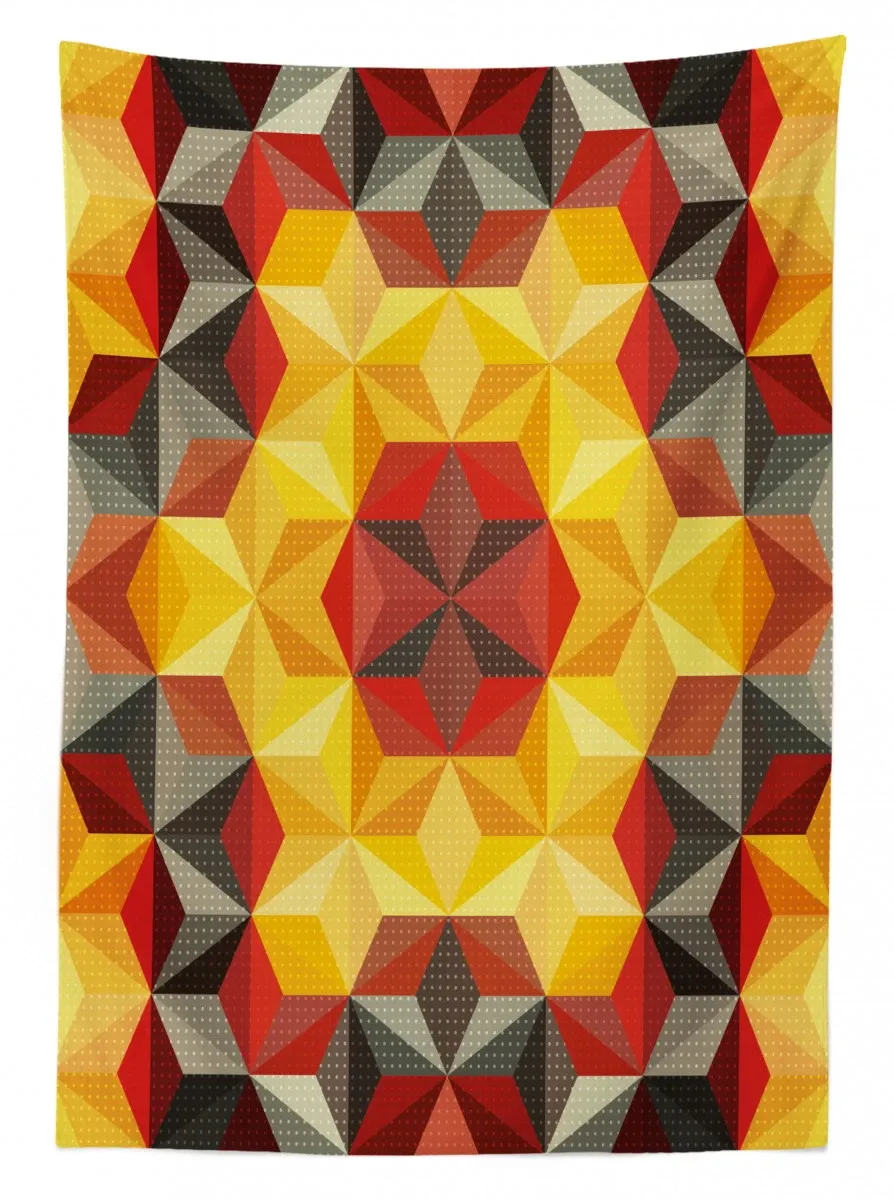 geometric fractal art 3d printed tablecloth table decor 4887