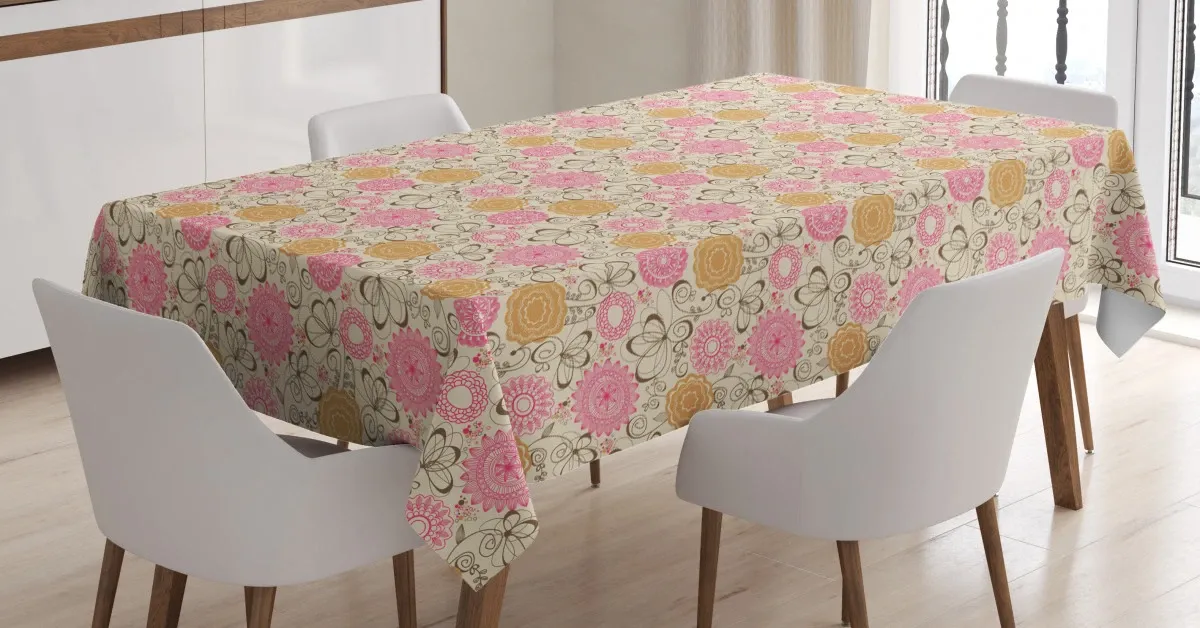 geometric lines curves 3d printed tablecloth table decor 1810