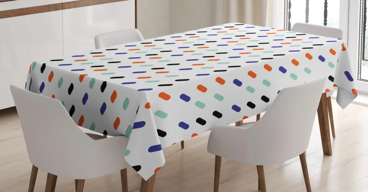 geometric modern urban 3d printed tablecloth table decor 3527