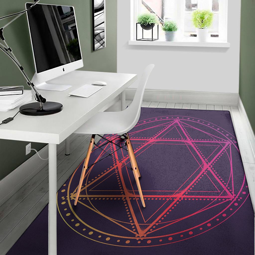 Geometric Star of David Print Area Rug Floor Decor geometric star of david print area rug floor decor 6013