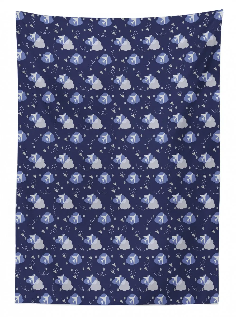 Geometrical Aircraft 3D Printed Tablecloth Table Decor geometrical aircraft 3d printed tablecloth table decor 7665