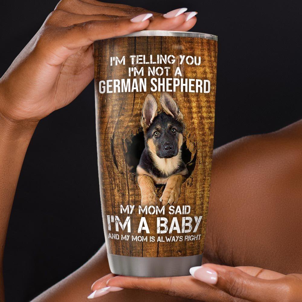 German Shepherd Personalized Stainless Steel Tumbler german shepherd personalized stainless steel tumbler 8404