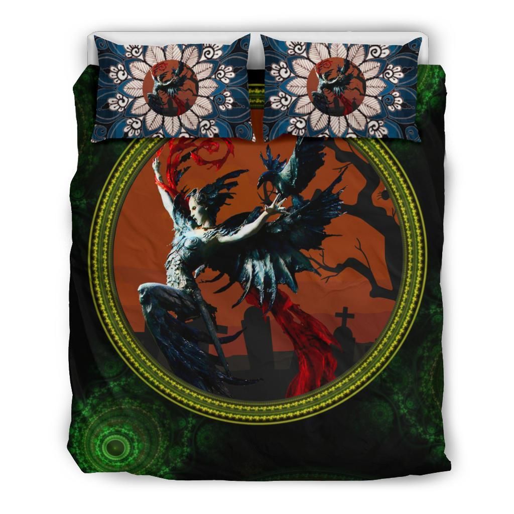 goddess of fate shamrock st patricks day duvet cover bedding set 1082