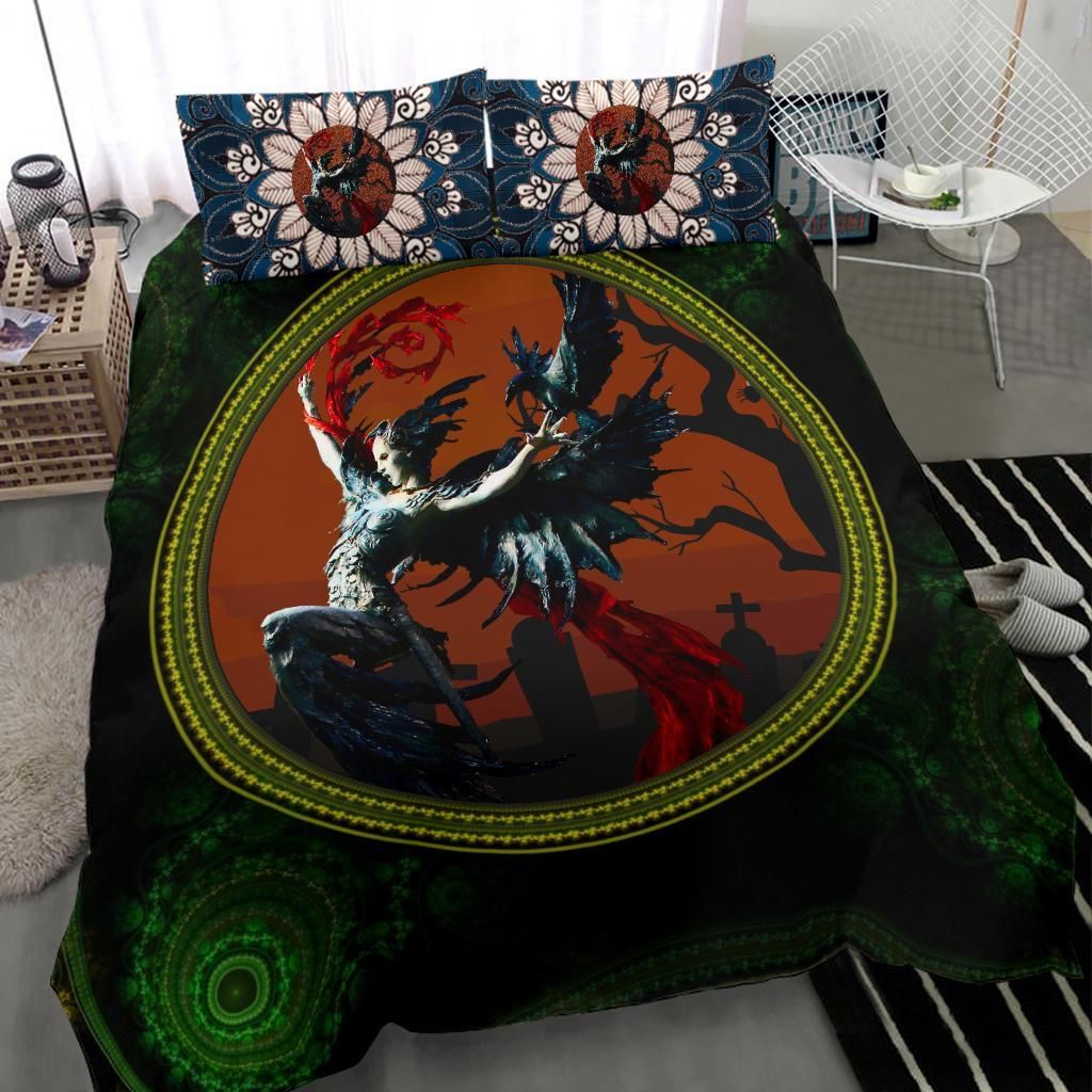 goddess of fate shamrock st patricks day duvet cover bedding set 6327