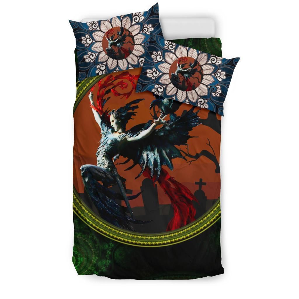 goddess of fate shamrock st patricks day duvet cover bedding set 7376