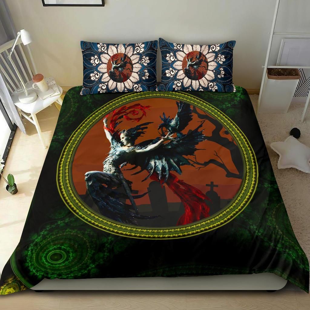 goddess of fate shamrock st patricks day duvet cover bedding set 8817