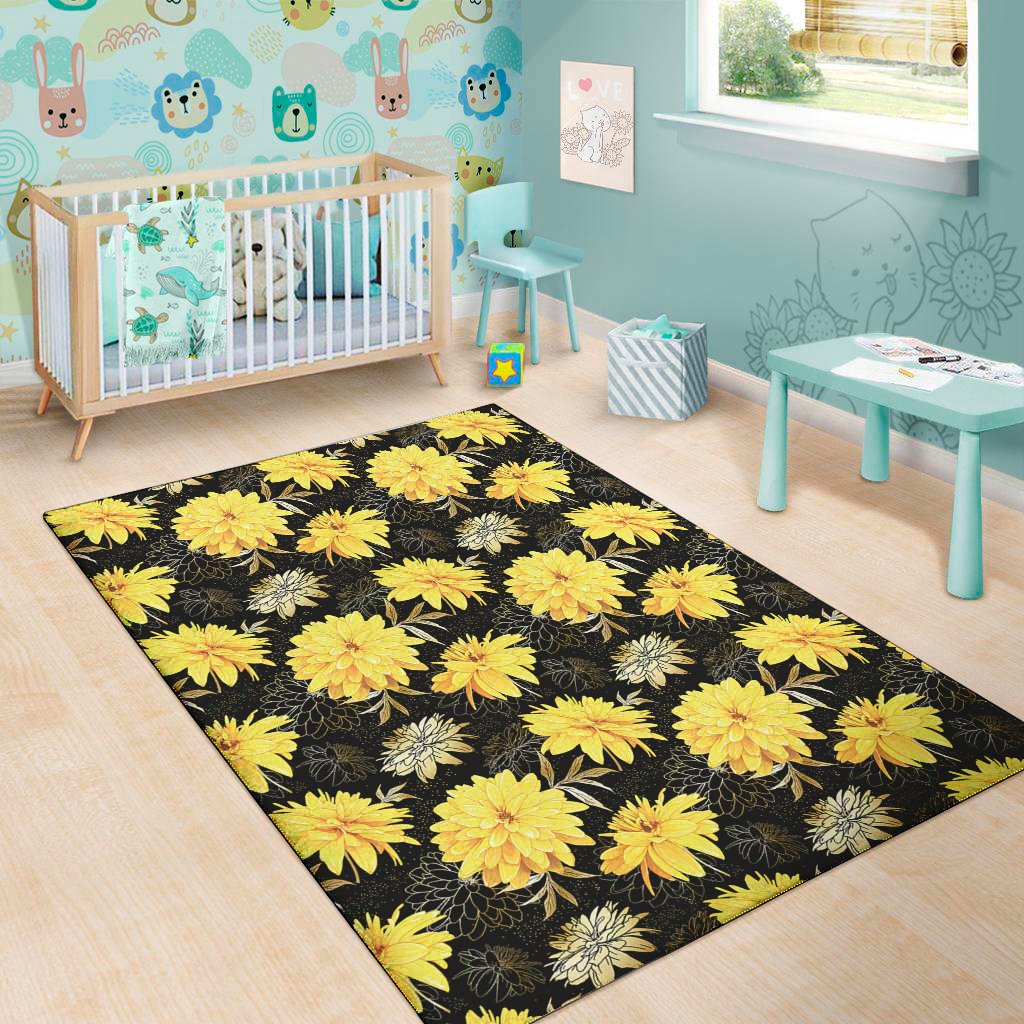 Gold And Yellow Floral Print Area Rug Floor Decor gold and yellow floral print area rug floor decor 4215