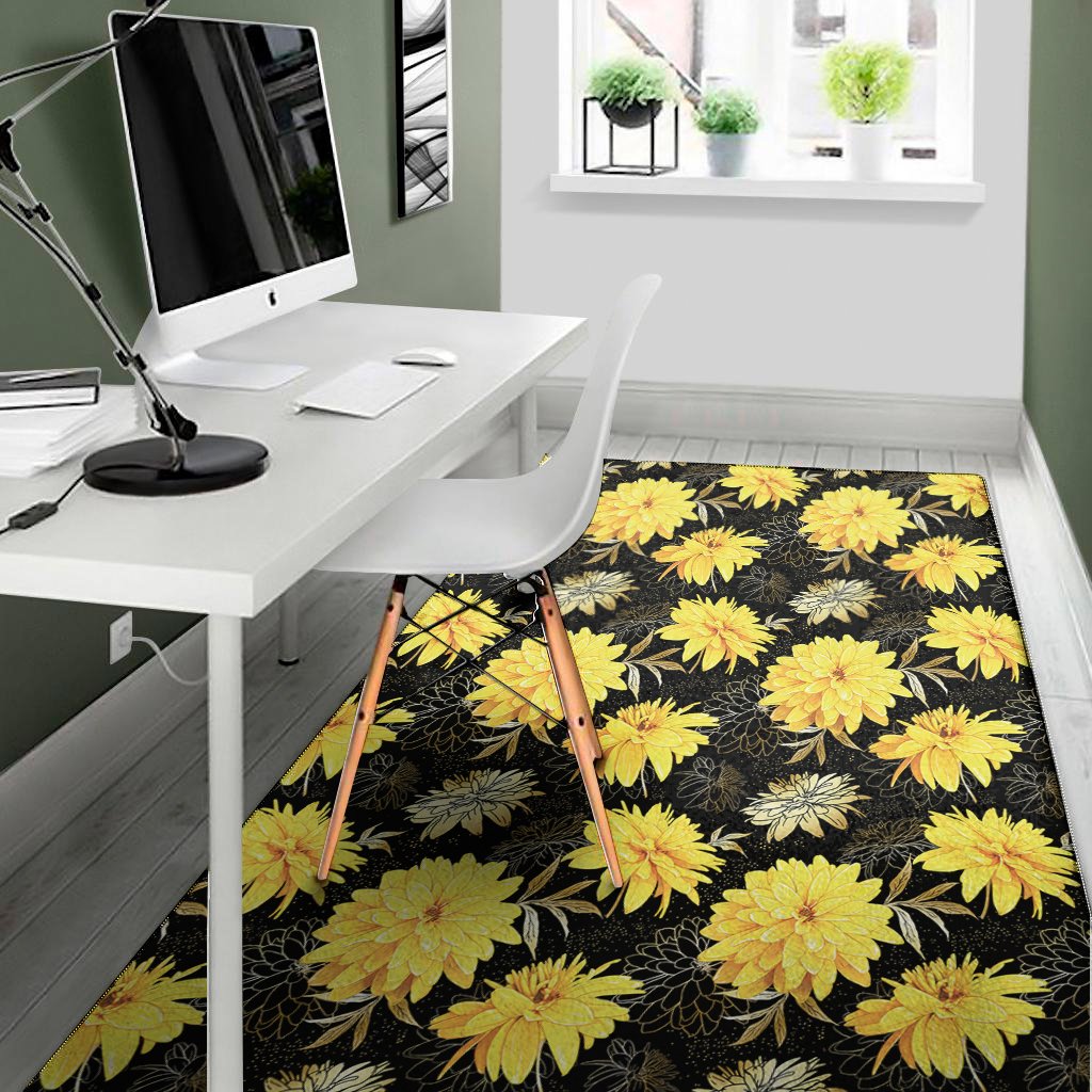 Gold And Yellow Floral Print Area Rug Floor Decor gold and yellow floral print area rug floor decor 7792