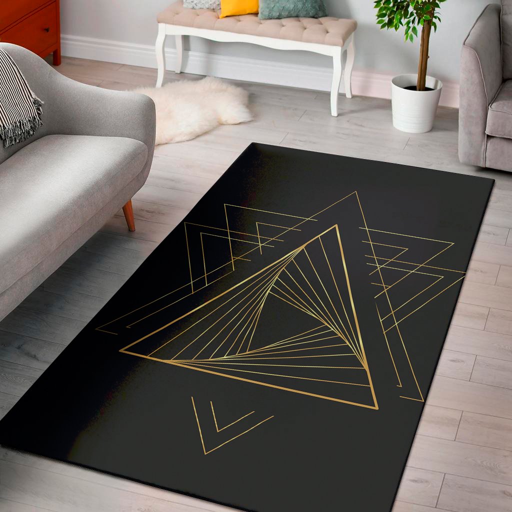 golden pyramid print area rug floor decor 4706