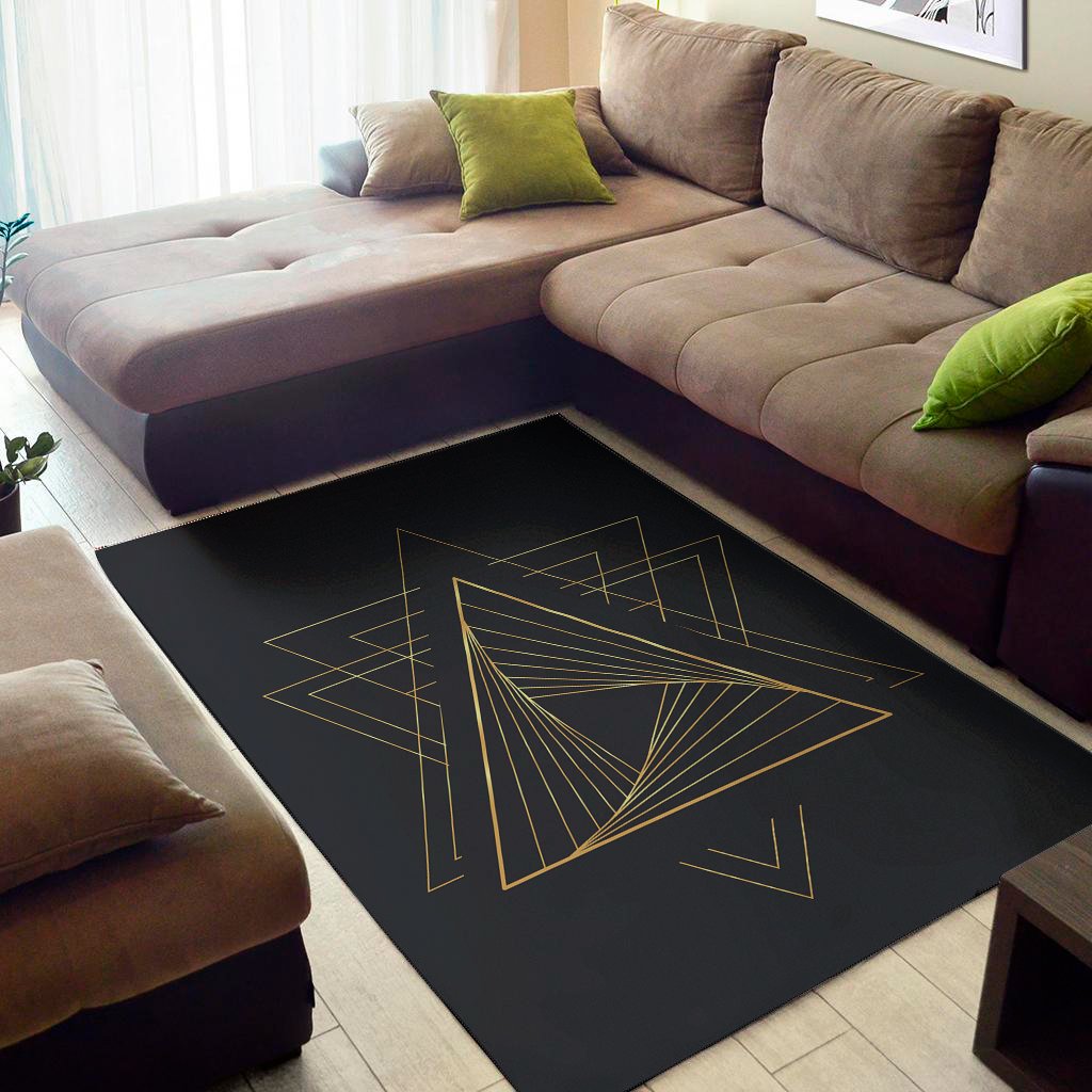 golden pyramid print area rug floor decor 7999