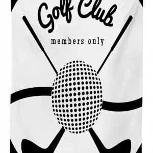 golf club sign members only 3d printed tablecloth table decor 6133