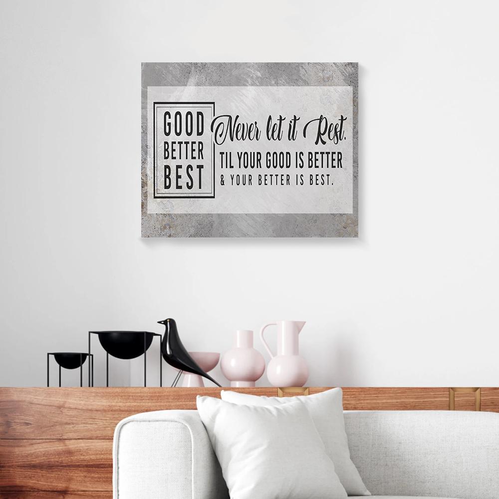 good better best canvas prints wall art decor 2166
