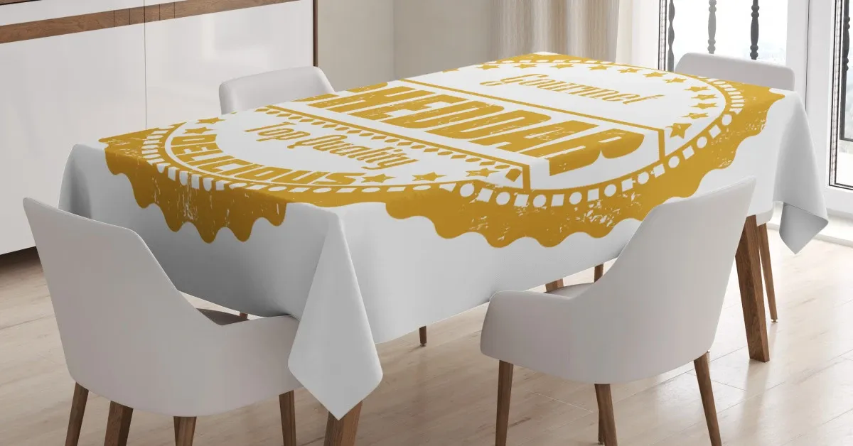 gourmet cheddar rubber stamp 3d printed tablecloth table decor 2507