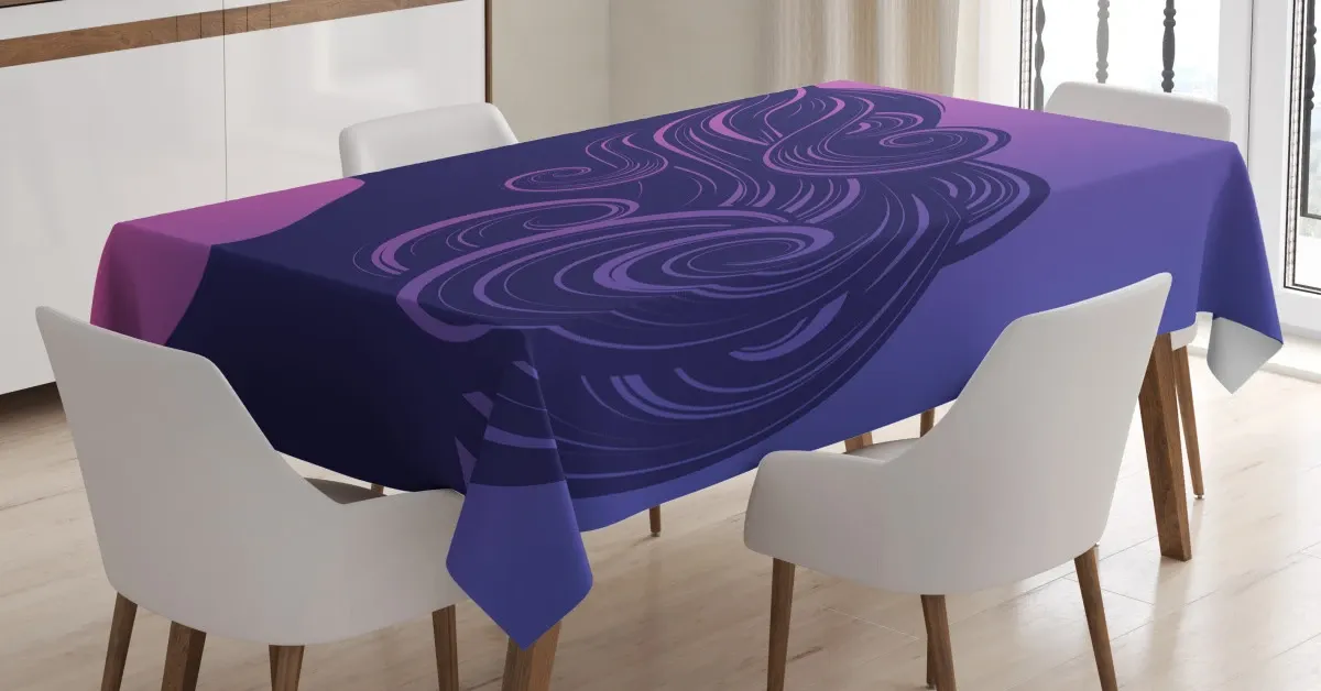 gradient background 3d printed tablecloth table decor 1686