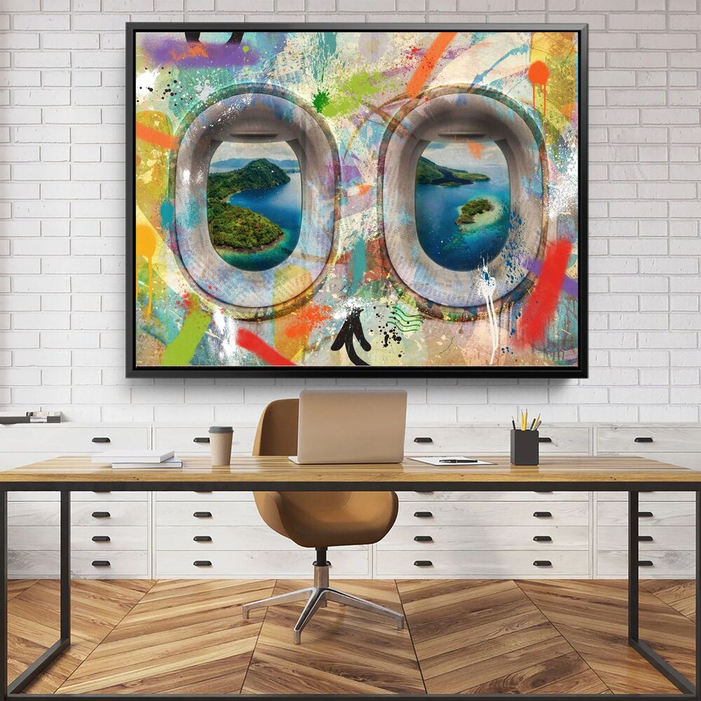 Graffiti Plane Indonesia Motivational Positive Canvas Print - Wall Art Decor graffiti plane indonesia motivational positive canvas print wall art decor 5815