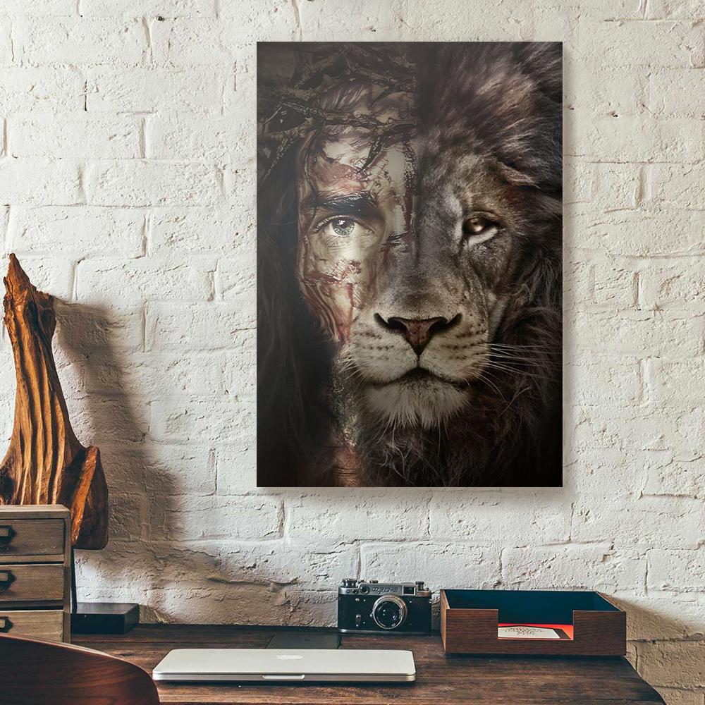 Great God Lion Vertical Canvas Prints - Wall Art Decor great god lion vertical canvas prints wall art decor 5848