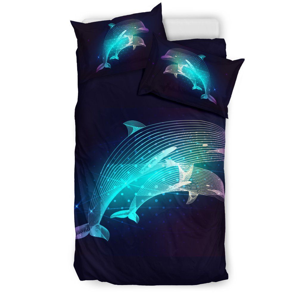 greece dolphin lightning pattern bedding set bedroom decor 8915