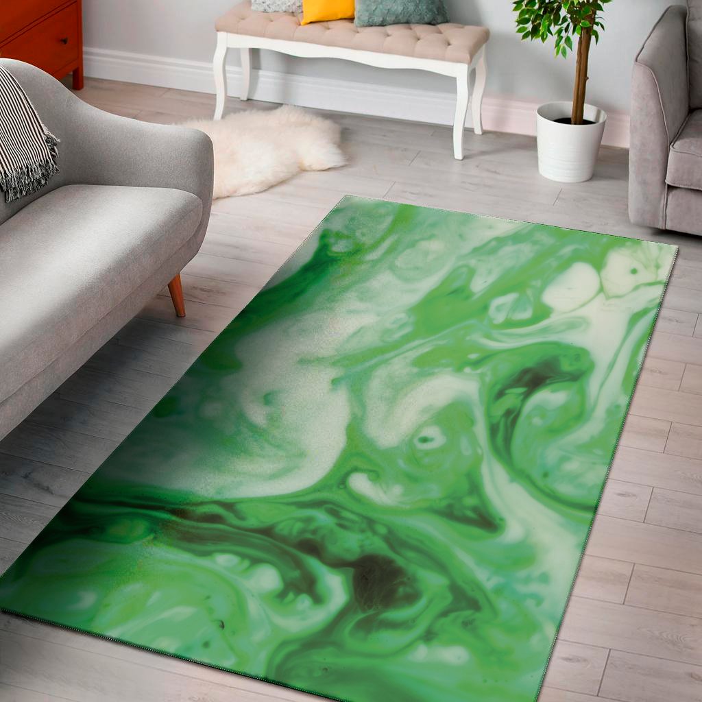 green acid melt print area rug floor decor 4521
