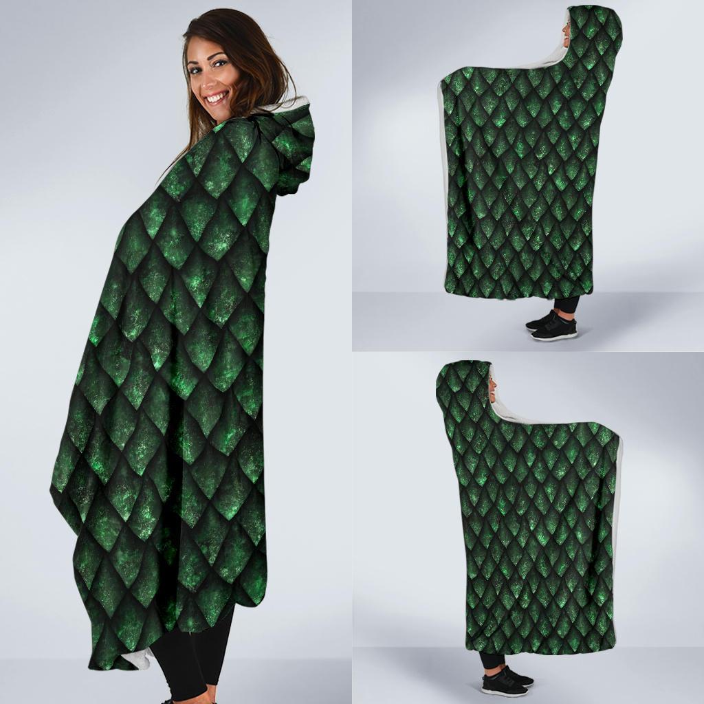 green egg skin dragon pattern print hooded blanket cloak blanket 5934