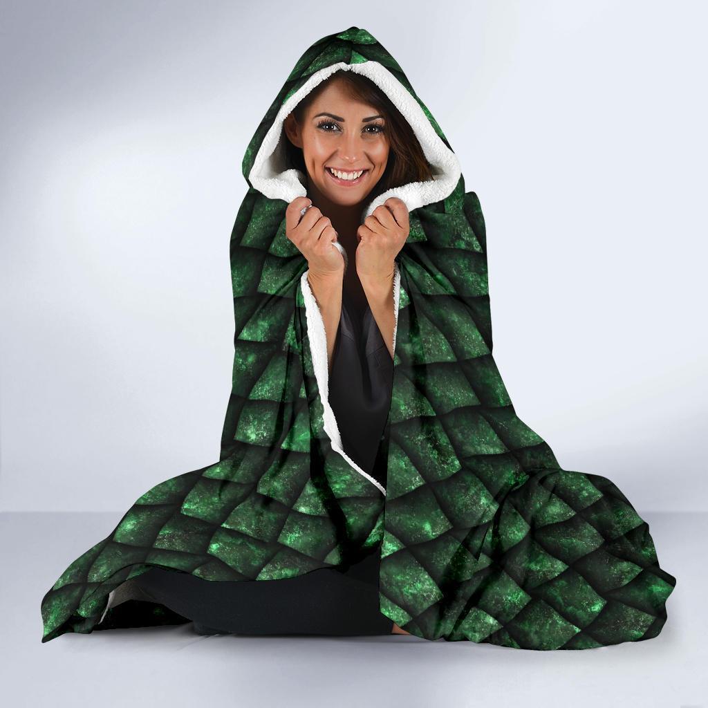 green egg skin dragon pattern print hooded blanket cloak blanket 6344