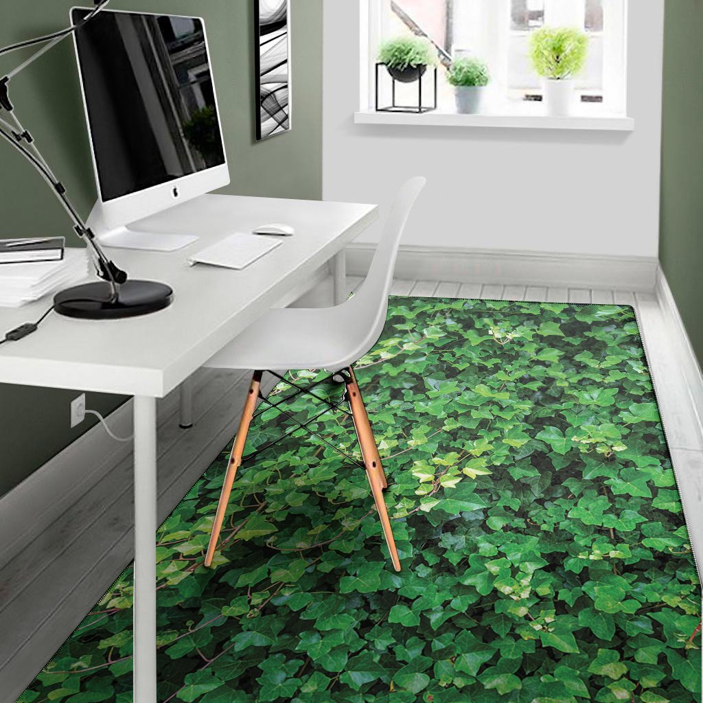 green ivy wall print area rug floor decor 5298