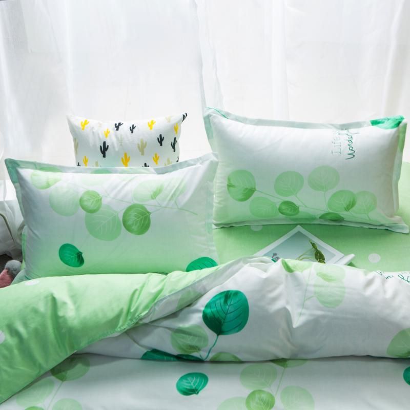 green leaves 3d printed bedding set bedroom decor 4112