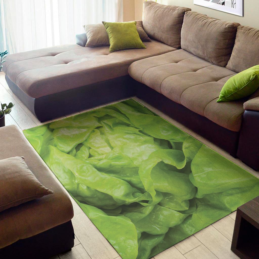 green lettuce leaves print area rug floor decor 1851