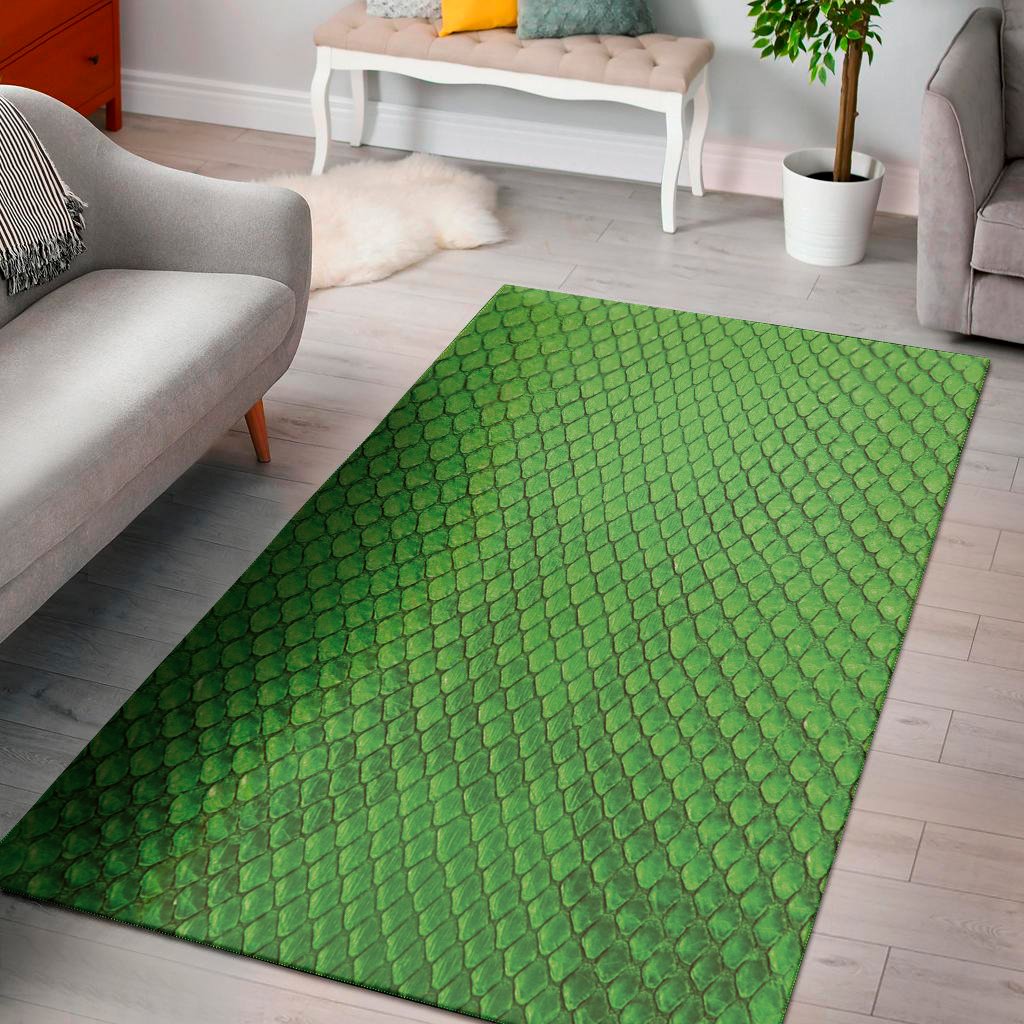 green python snakeskin print area rug floor decor 1612