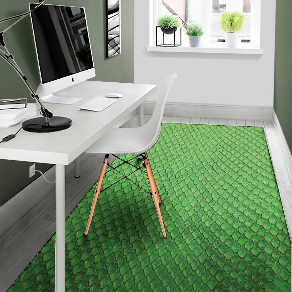 green python snakeskin print area rug floor decor 3498