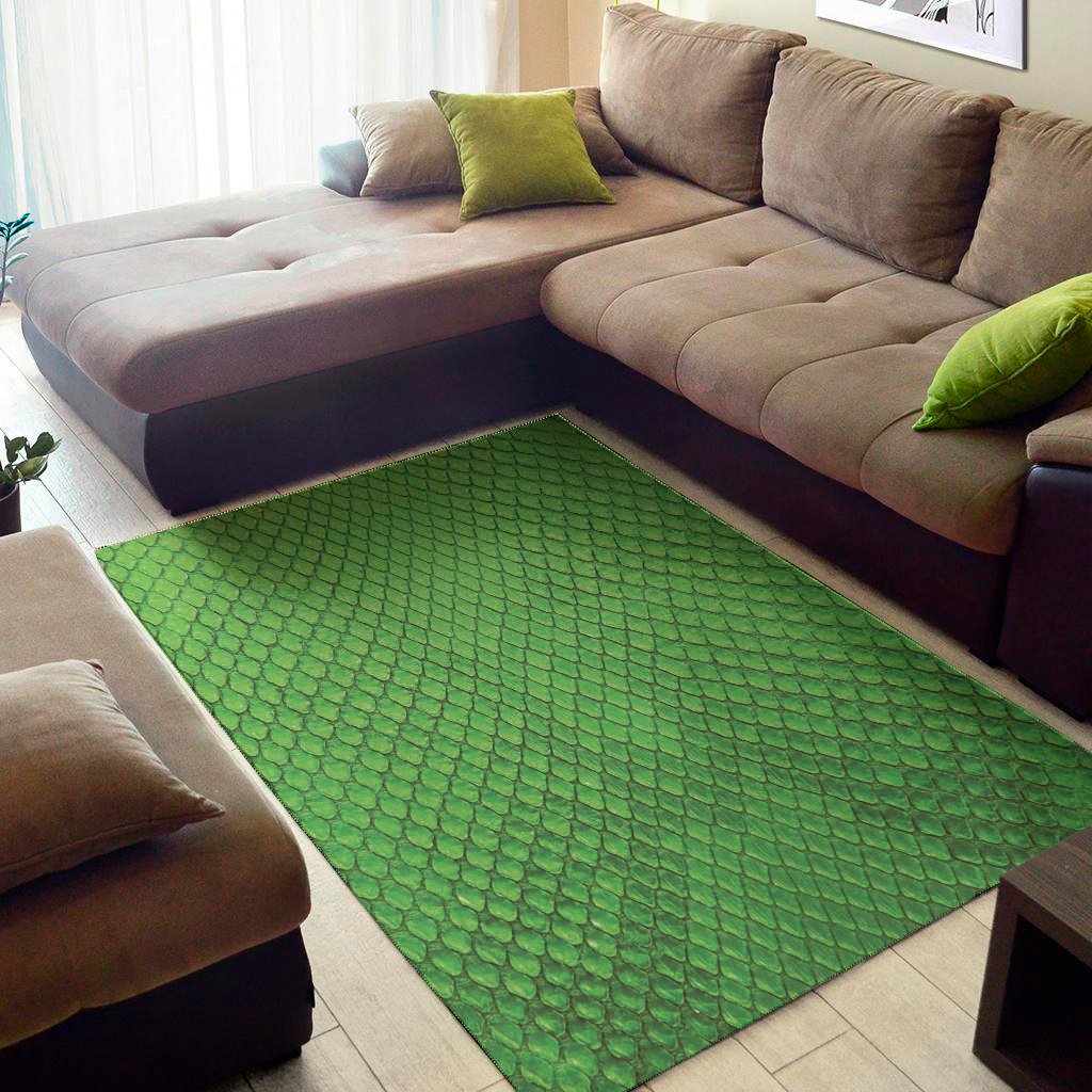 green python snakeskin print area rug floor decor 6541