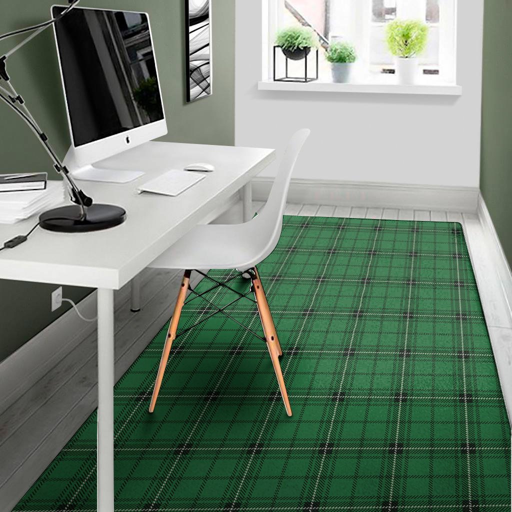 green stewart tartan print area rug floor decor 3042
