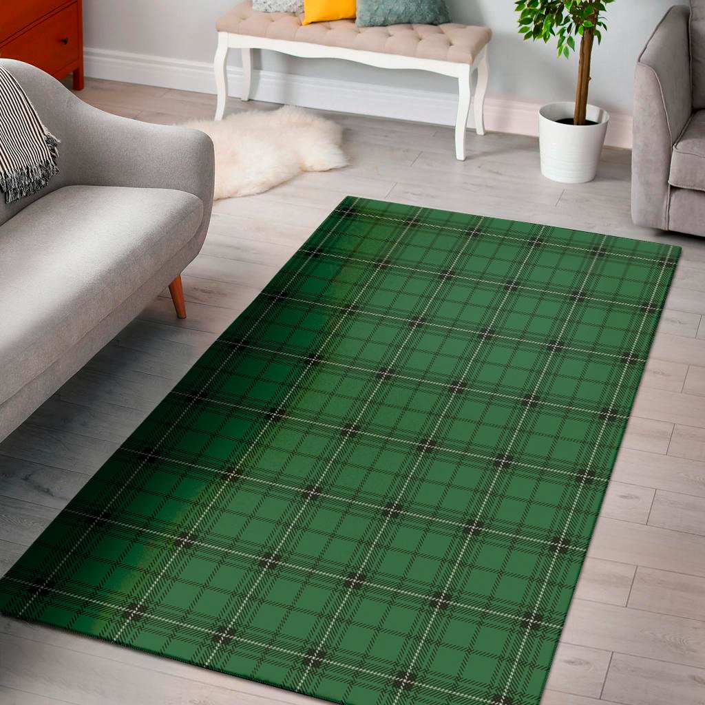 green stewart tartan print area rug floor decor 5361