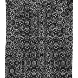 greyscale floral lines 3d printed tablecloth table decor 1704