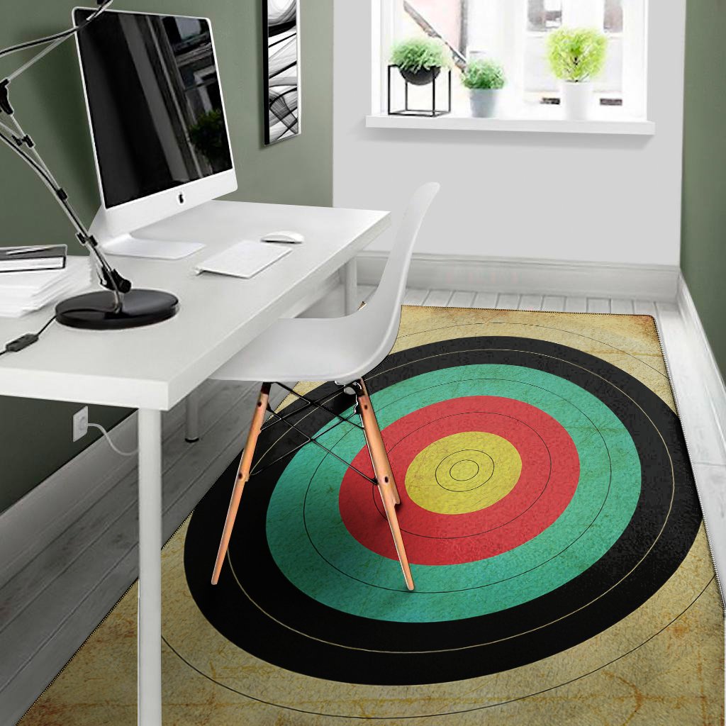 Grunge Bullseye Target Print Area Rug Floor Decor grunge bullseye target print area rug floor decor 5713
