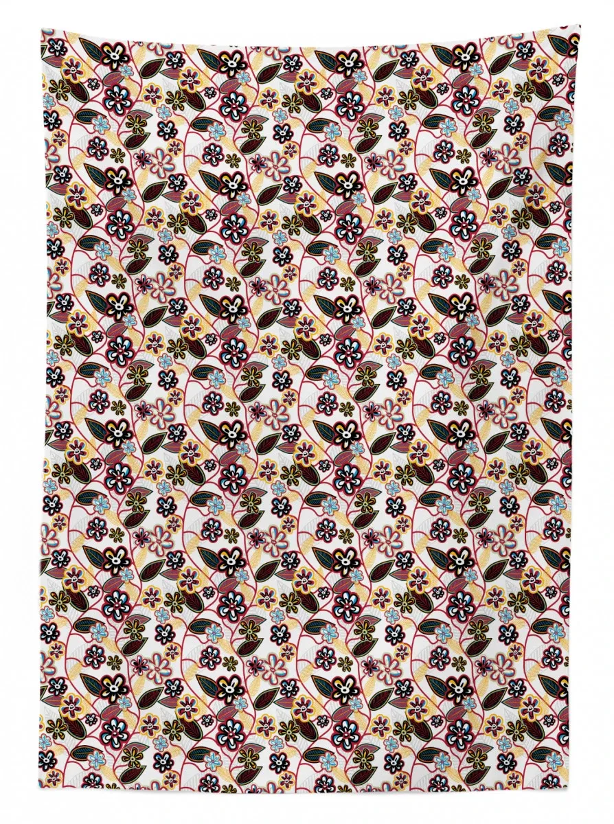 grunge flora pattern 3d printed tablecloth table decor 6943