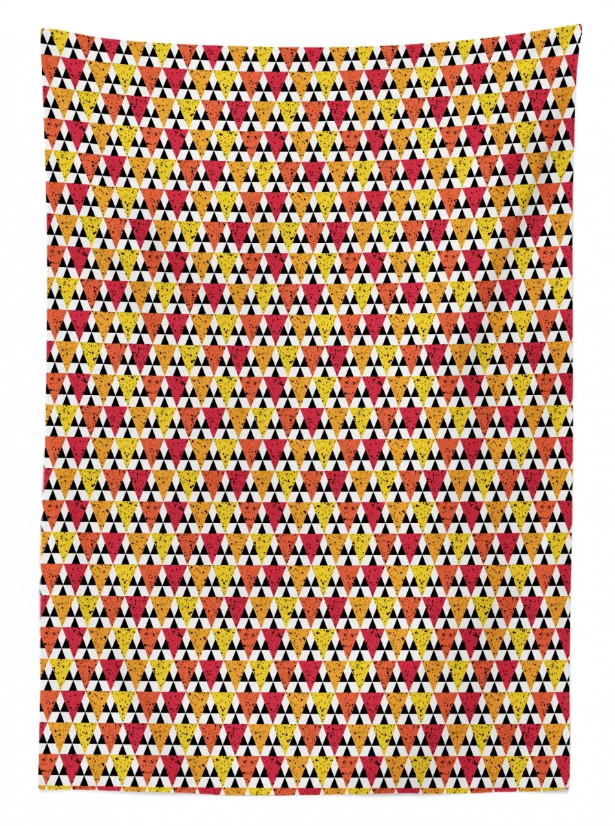 grunge triangles splashes 3d printed tablecloth table decor 6644