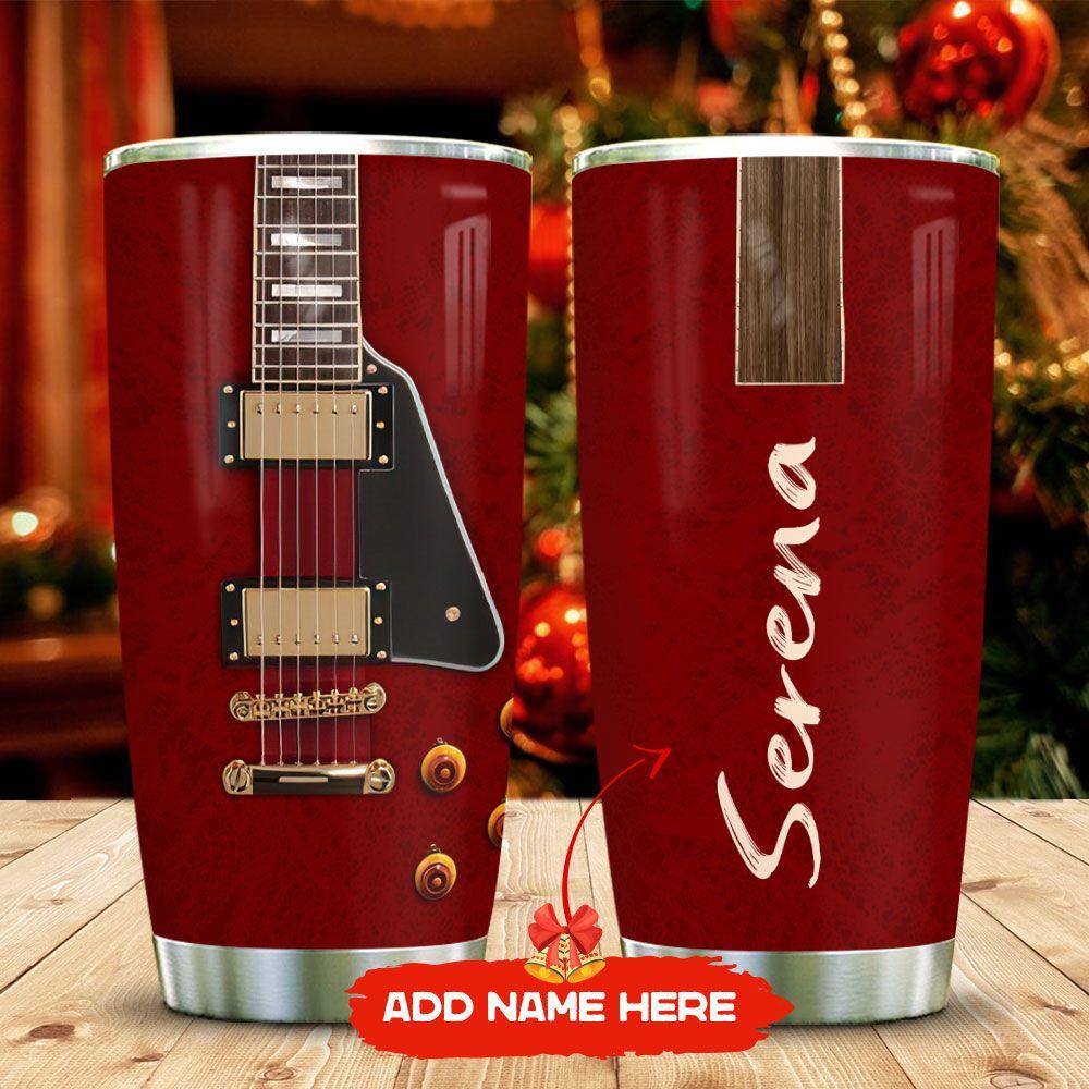 guitar surface personalized stainless steel tumbler 5864