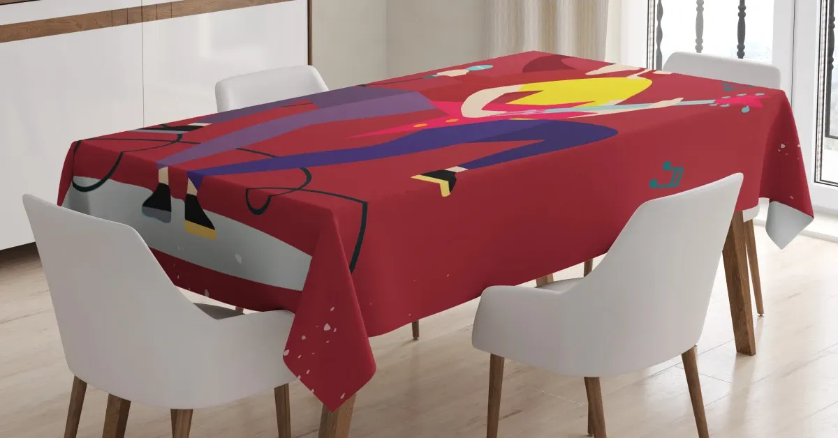 guitarist and vocal 3d printed tablecloth table decor 2371