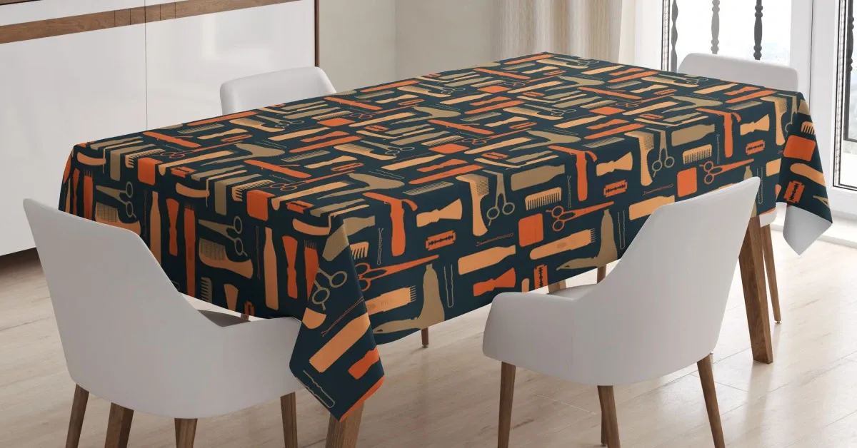hairdressing equipment 3d printed tablecloth table decor 1579