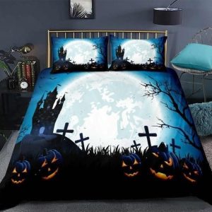 Halloween Dark Castle Duvet Cover Bedding Set 1 halloween dark castle duvet cover bedding set 2003