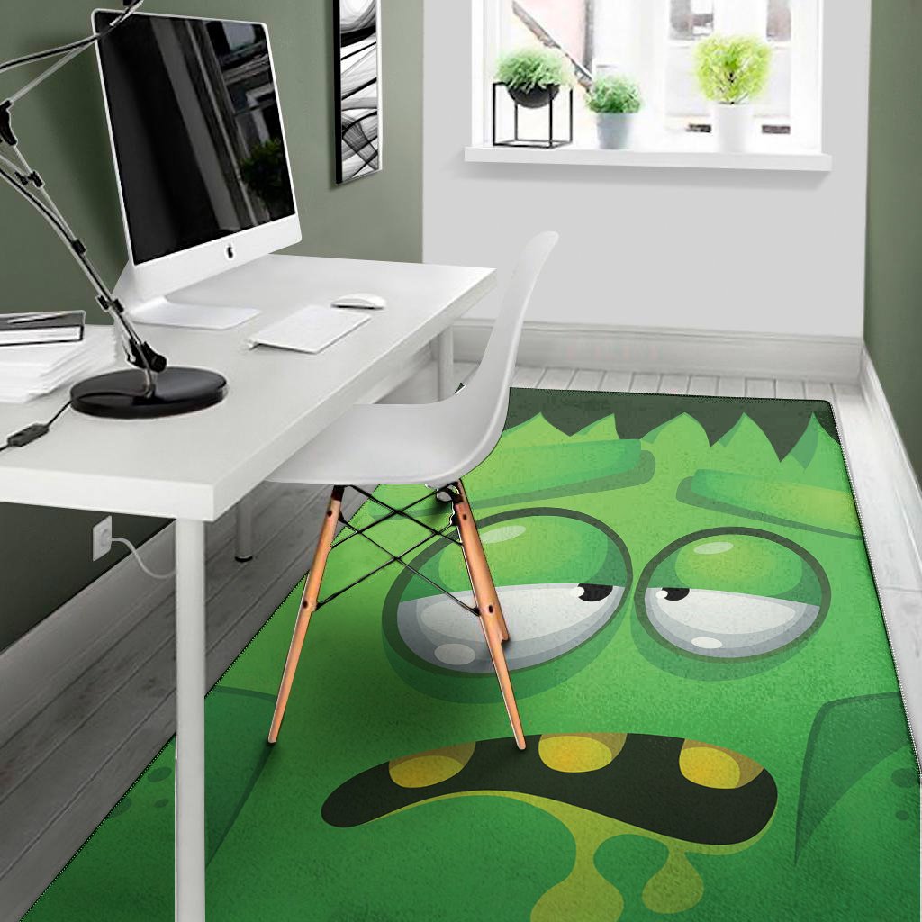 Halloween Frankenstein Face Print Area Rug Floor Decor halloween frankenstein face print area rug floor decor 6244