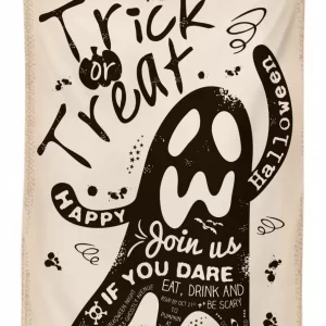 halloween trick treat grunge 3d printed tablecloth table decor 2815
