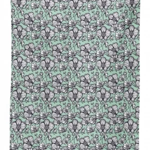 Hand Drawn Orchid Doodle 3D Printed Tablecloth Table Decor 1 hand drawn orchid doodle 3d printed tablecloth table decor 5004