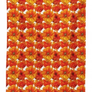 hand paint style blossoms 3d printed tablecloth table decor 4754