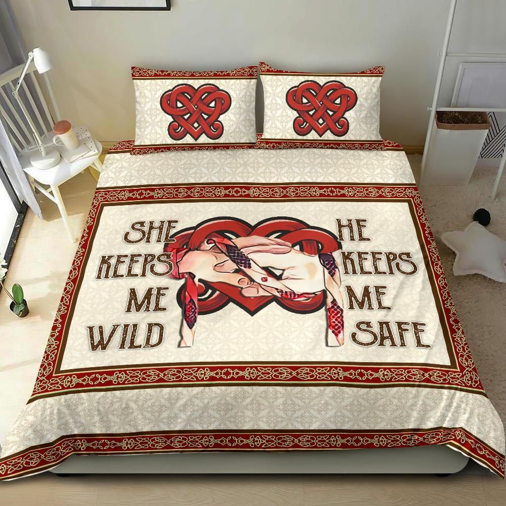 handfasting valentine wedding anniversary gift for pagan irish celtic comforter duvet bedding set 1044