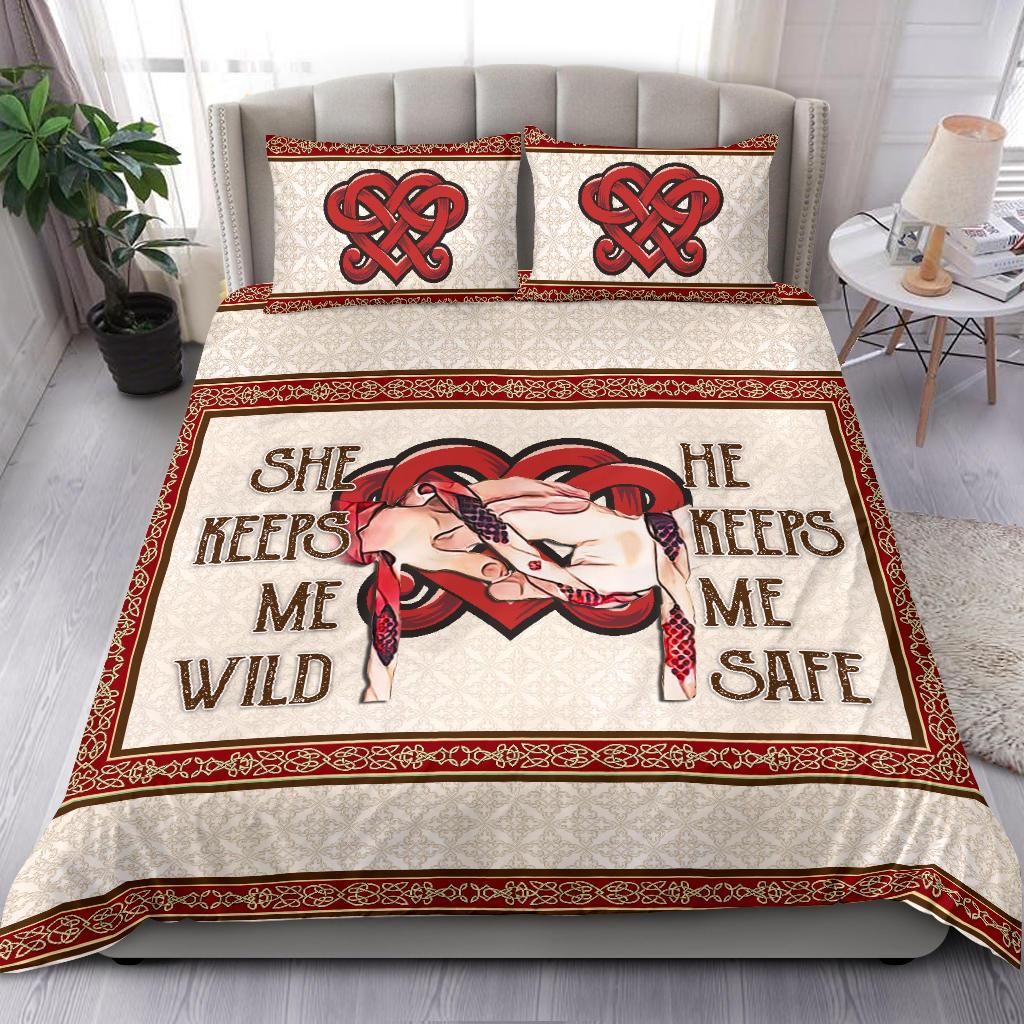 handfasting valentine wedding anniversary gift for pagan irish celtic comforter duvet bedding set 4469