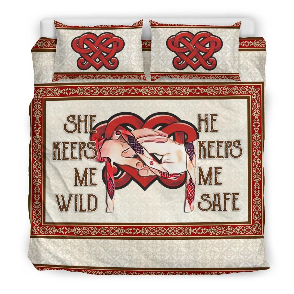 handfasting valentine wedding anniversary gift for pagan irish celtic comforter duvet bedding set 4609