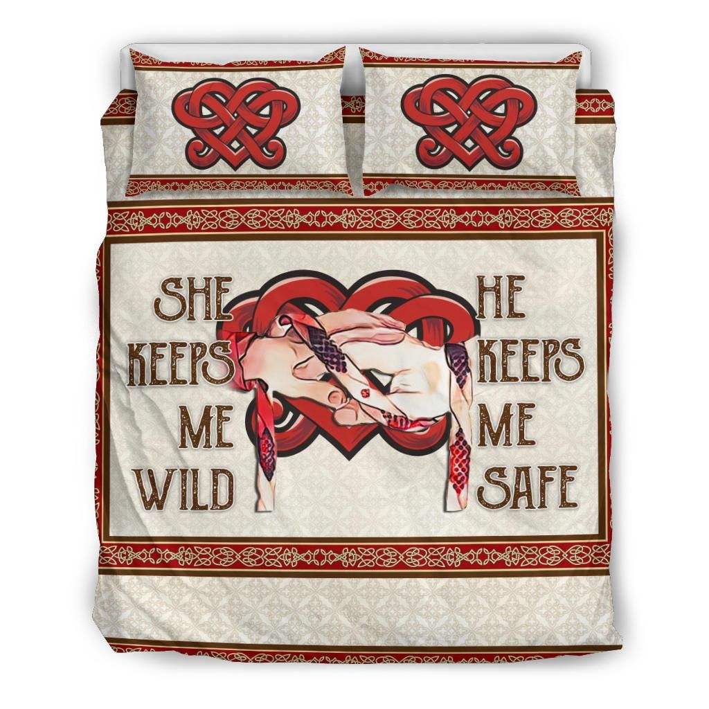 handfasting valentine wedding anniversary gift for pagan irish celtic comforter duvet bedding set 8136