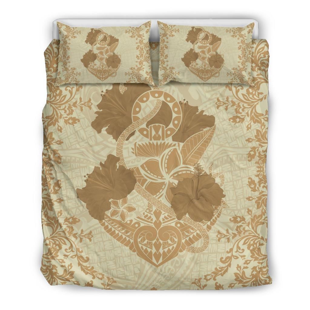 Hawaii Anchor Hibiscus Flower Vintage Beige Duvet Cover Bedding Set hawaii anchor hibiscus flower vintage beige duvet cover bedding set 2930